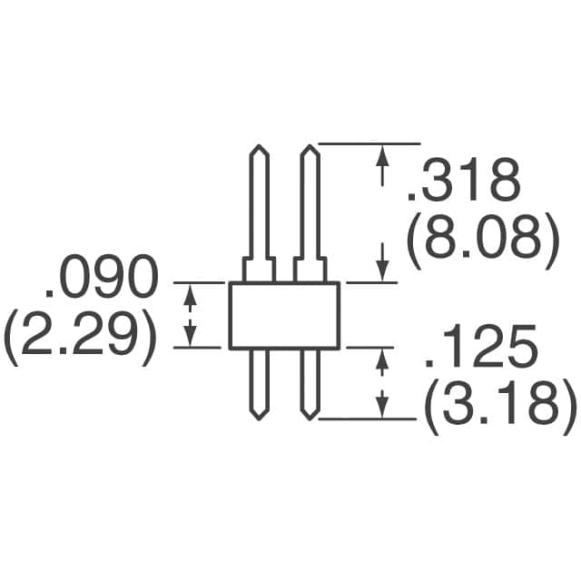 87227-3 TE Connectivity AMP Connectors  Headers Male Pins